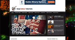 Desktop Screenshot of easyguitartutorials.com