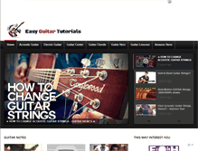 Tablet Screenshot of easyguitartutorials.com